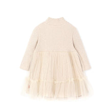 将图片加载到图库查看器，girls beige knit dress
