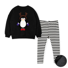 将图片加载到图库查看器，kids black christmas top and bottom set
