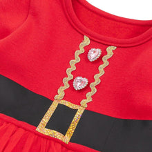 将图片加载到图库查看器，girls red santa dress
