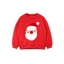 Load image into Gallery viewer, kids red santa sweatshirt
