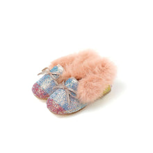 将图片加载到图库查看器，girls winter fur shoes
