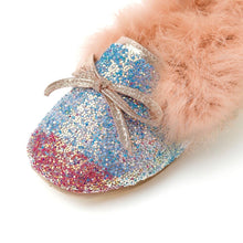 将图片加载到图库查看器，girls winter fur shoes

