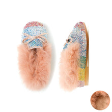 将图片加载到图库查看器，girls winter fur shoes

