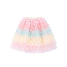 将图片加载到图库查看器，girls rainbow tulle skirt
