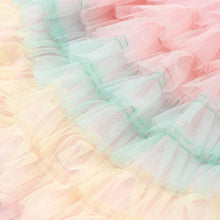 将图片加载到图库查看器，girls rainbow tulle skirt
