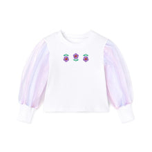 将图片加载到图库查看器，girls white ribbed t-shirt
