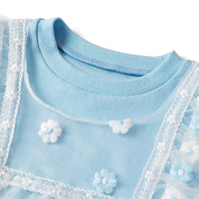 将图片加载到图库查看器，girls blue t-shirt
