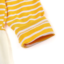 将图片加载到图库查看器，girls yellow striped t-shirt
