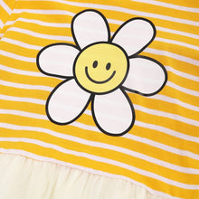 将图片加载到图库查看器，girls yellow striped t-shirt

