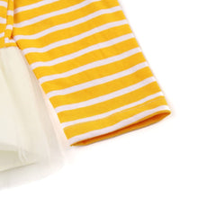 将图片加载到图库查看器，girls yellow striped t-shirt
