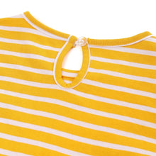 将图片加载到图库查看器，girls yellow striped t-shirt

