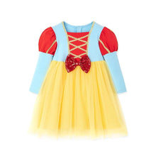 将图片加载到图库查看器，girls snow white dress
