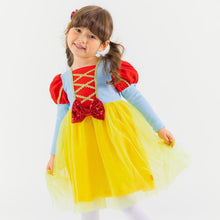 将图片加载到图库查看器，girls snow white dress
