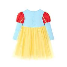 将图片加载到图库查看器，girls snow white dress
