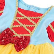 将图片加载到图库查看器，girls snow white dress
