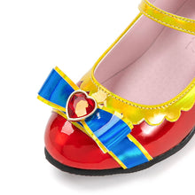 将图片加载到图库查看器，girls snow white mary jane shoes
