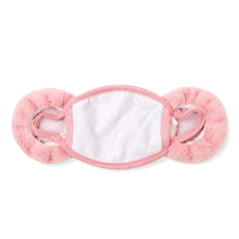 将图片加载到图库查看器，kids pink mask earmuffs
