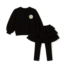 将图片加载到图库查看器，girls black top and skirt set
