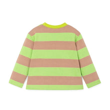 将图片加载到图库查看器，kids green striped t-shirt
