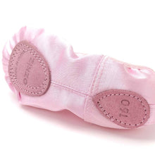 将图片加载到图库查看器，girls pink ballet shoes
