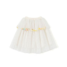 将图片加载到图库查看器，girls ivory tulle skirt

