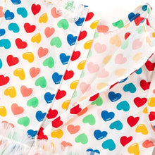 将图片加载到图库查看器，girls rainbow heart tulle dress
