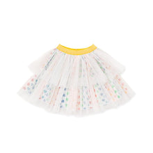 将图片加载到图库查看器，girls rainbow heart tulle skirt
