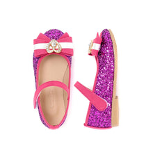将图片加载到图库查看器，girls pink purple glitter mary jane shoes
