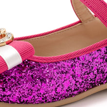 将图片加载到图库查看器，girls pink purple glitter mary jane shoes
