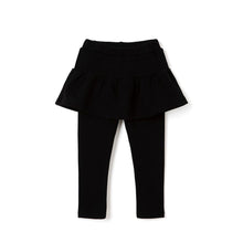 将图片加载到图库查看器，girls black fleece skirt leggings
