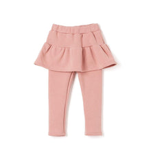 将图片加载到图库查看器，girls pink fleece skirt leggings
