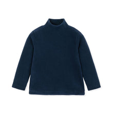 将图片加载到图库查看器，kids navy warm fleece t-shirt
