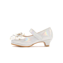 将图片加载到图库查看器，girls silver mary jane shoes

