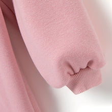 将图片加载到图库查看器，girls pink fleece dress
