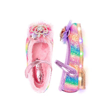 将图片加载到图库查看器，girls fur mary jane shoes
