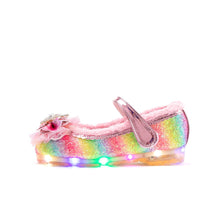将图片加载到图库查看器，girls pink fur mary jane shoes
