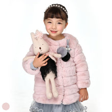 将图片加载到图库查看器，girls pink shearling coat

